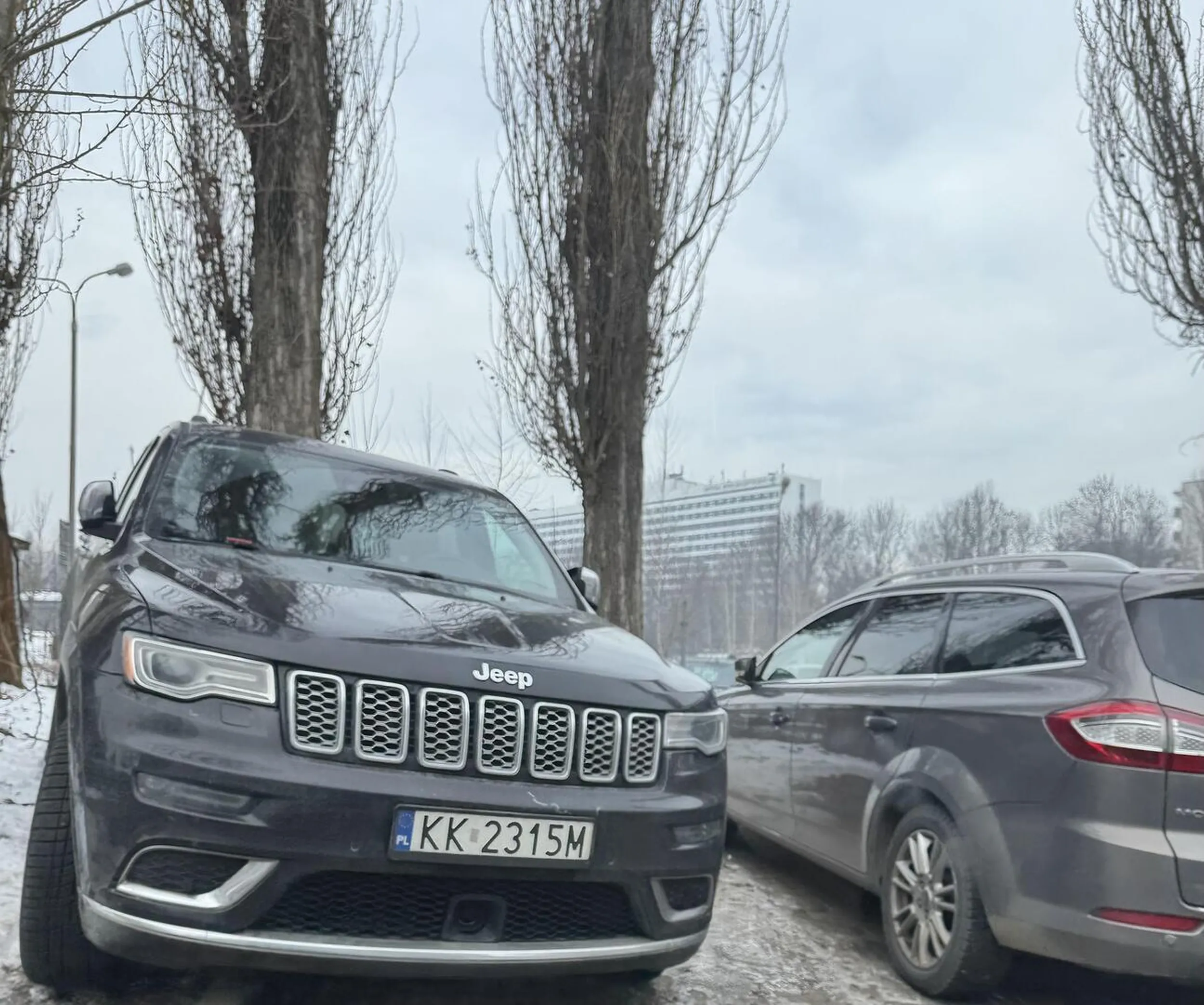 Nie parkuj na trawniku matole. Wezwany patrol.