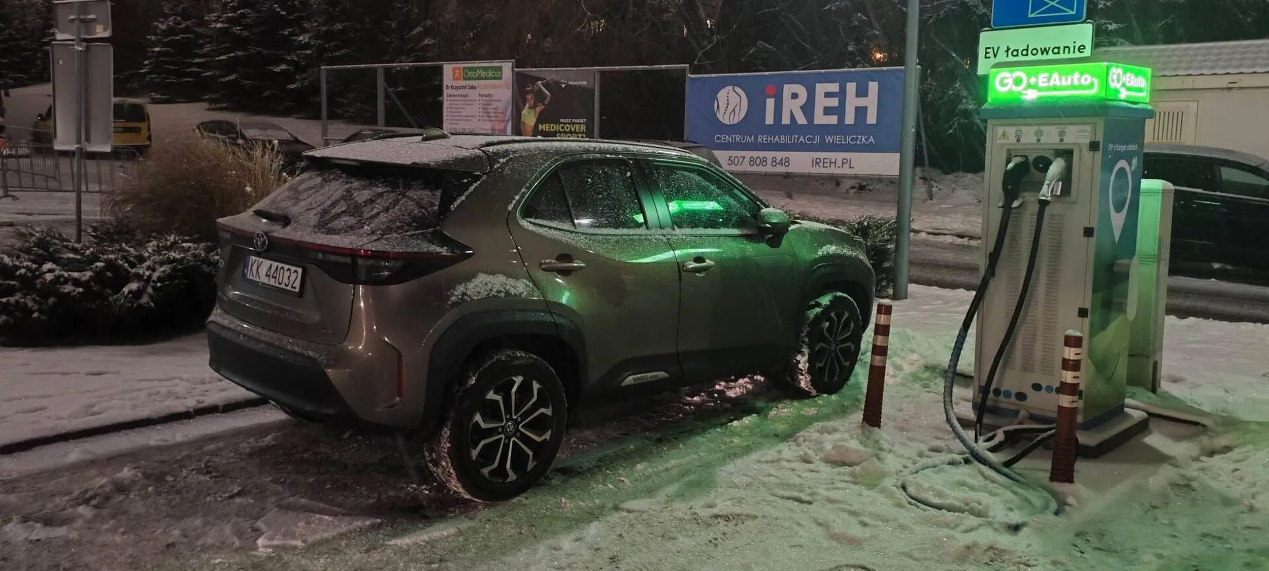 Święta krowa blokująca ładowarkę dla samochodów elektrycznych.