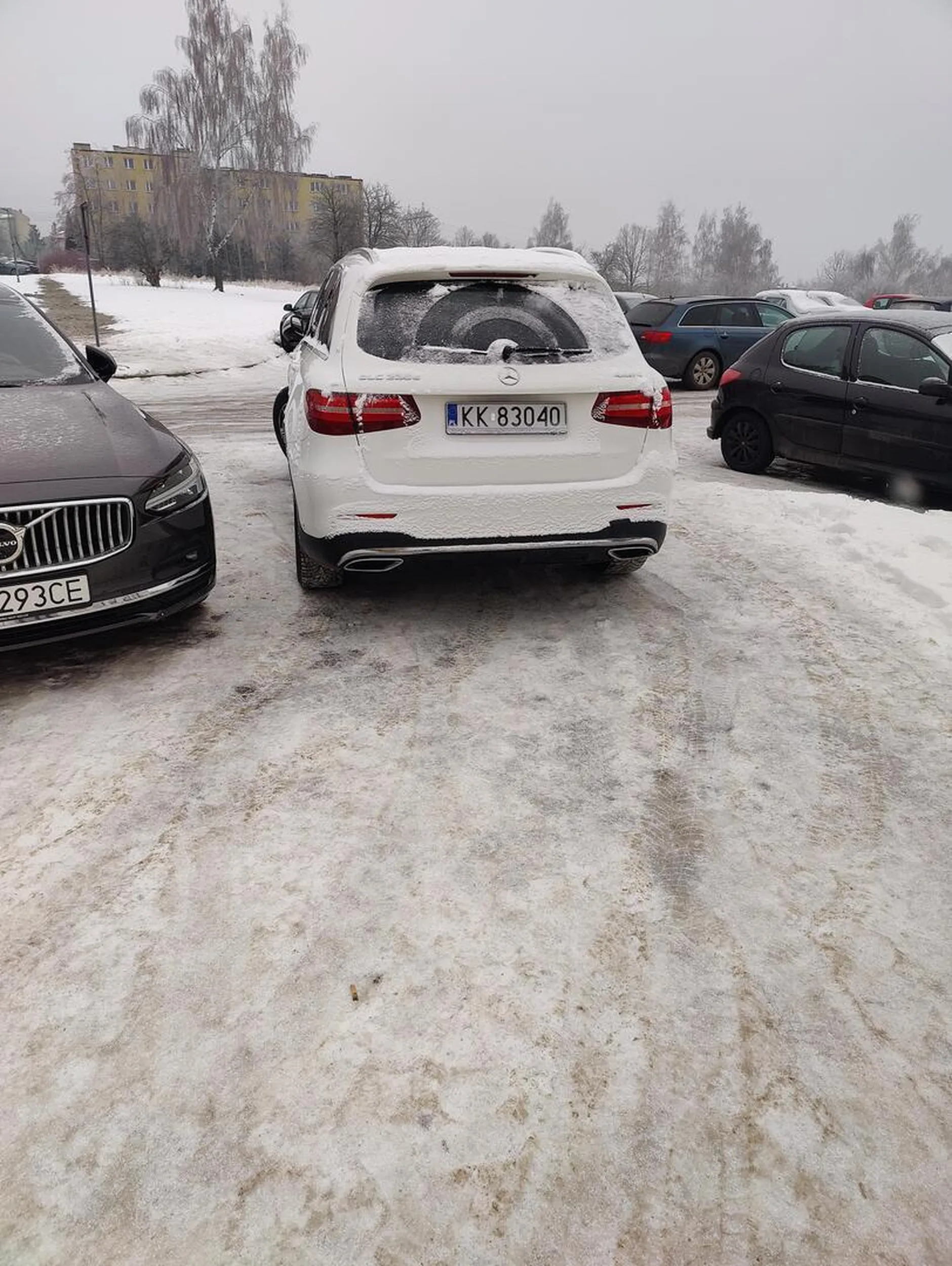 Prawniczek wjeżdżający na chodnik po pasach i parkujący na chodniku. Przy okazji prawie rozjechał psa, a pieszy uciekł bo też byłby przejechany.