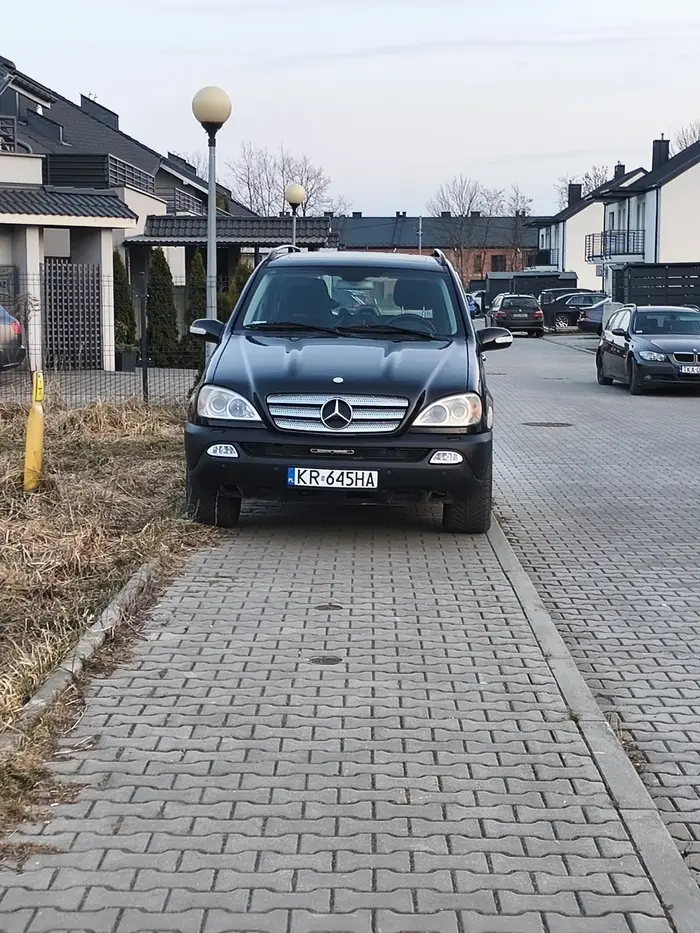 Zablokował cały chodnik i zadowolony rozumiem zostawić auto na chwilę ale on zostawił go tam na całą noc