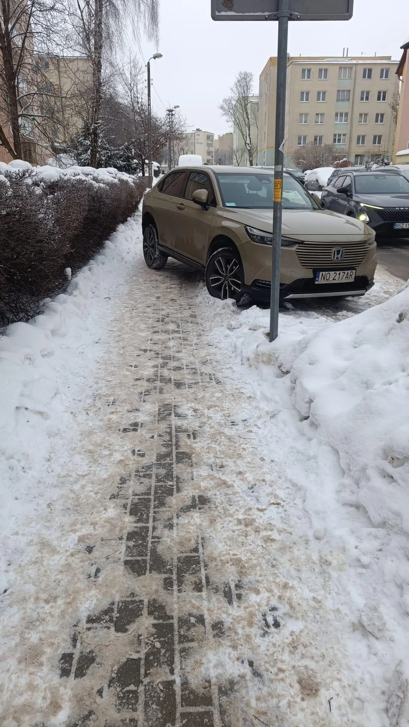 Wyjątkowy brak wyobraźni, parkuje jak ameba