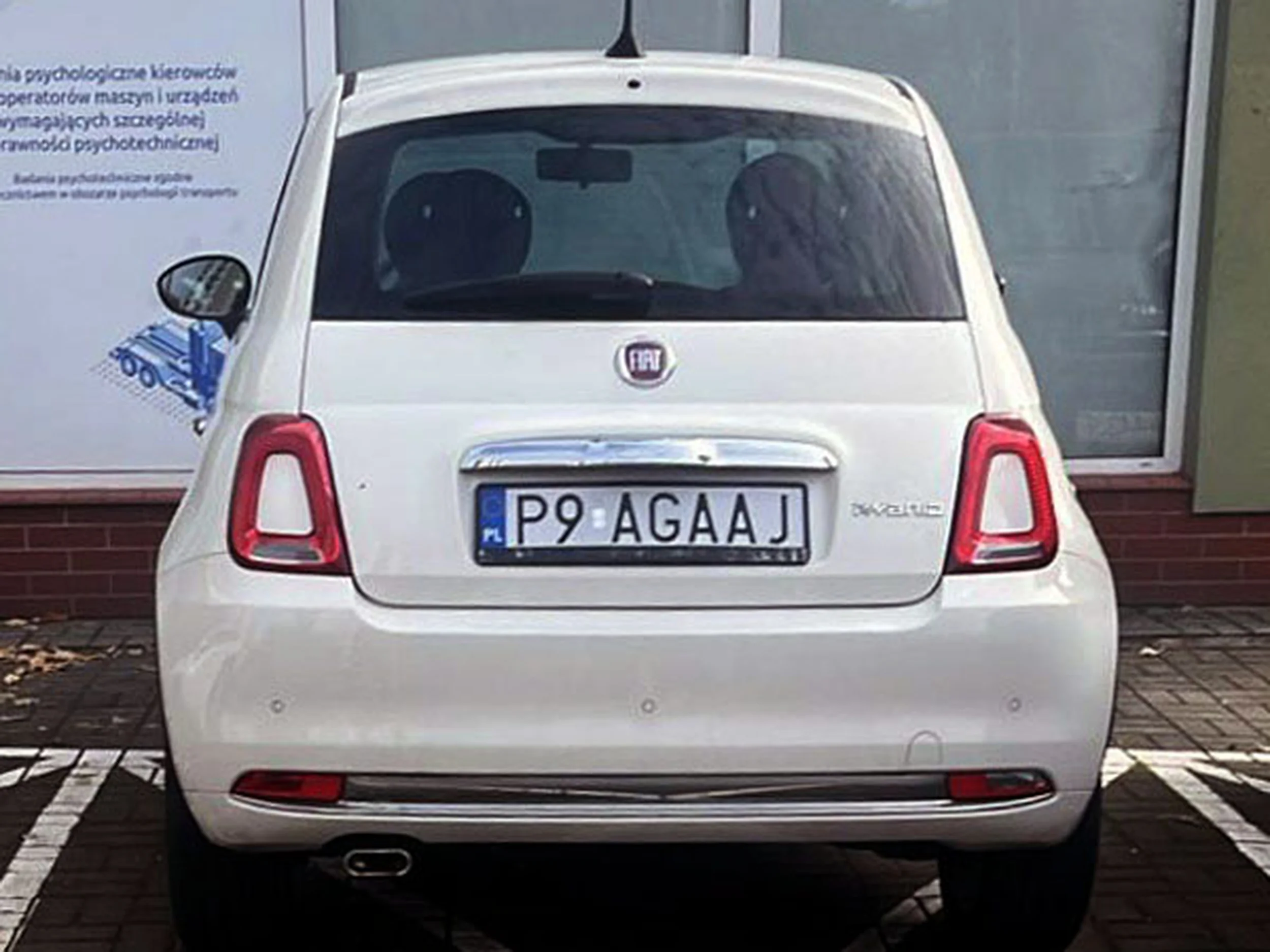 Fajny numer, blacha P9 AGAAJ