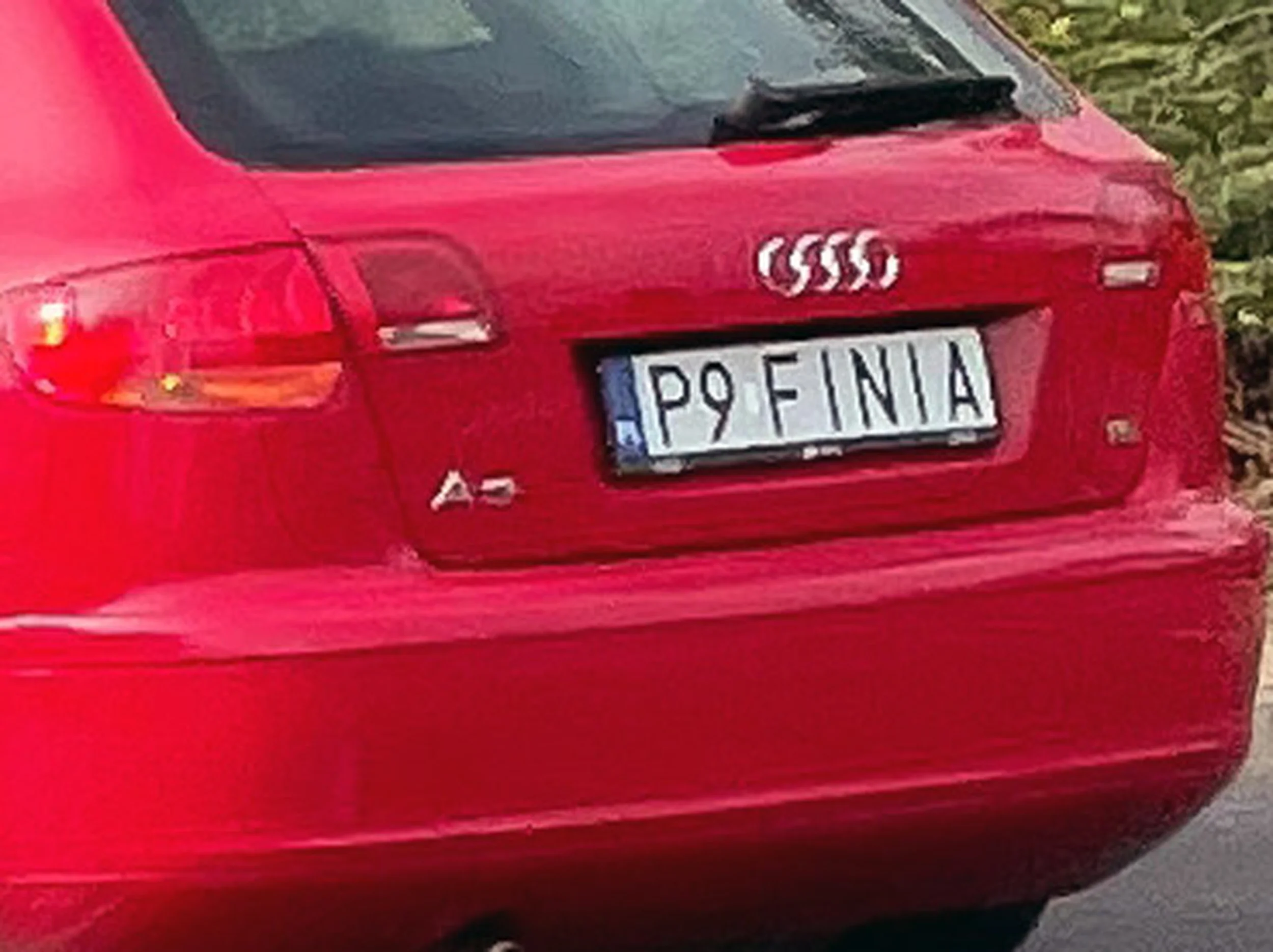 Fajny numer, blacha P9 FINIA