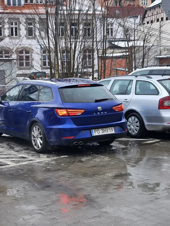 Totalny pojeb. Nie dość że jedzie pod prąd to jeszcze parkuje na kopercie
