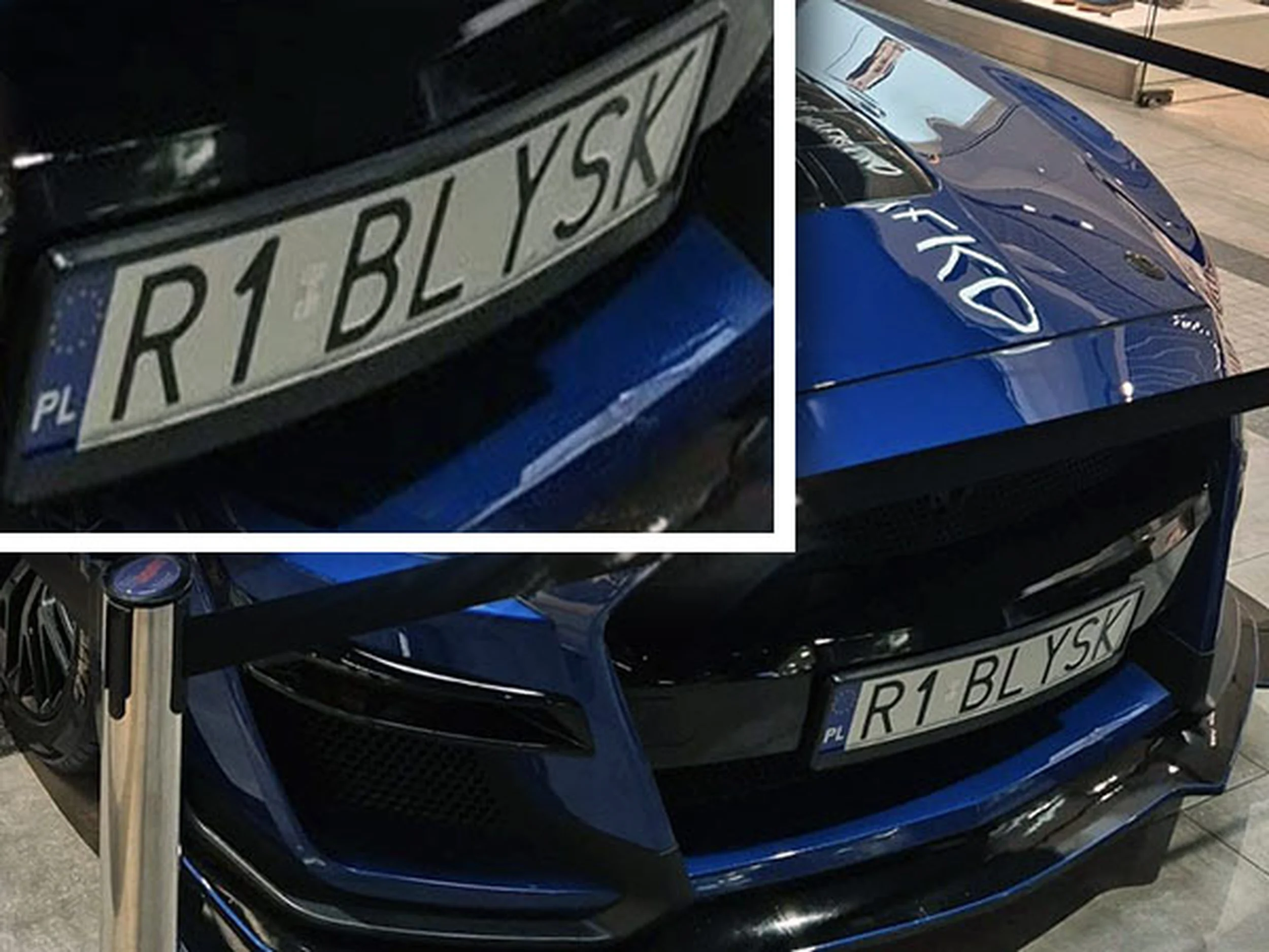 Fajny numer, blacha R1 BLYSK