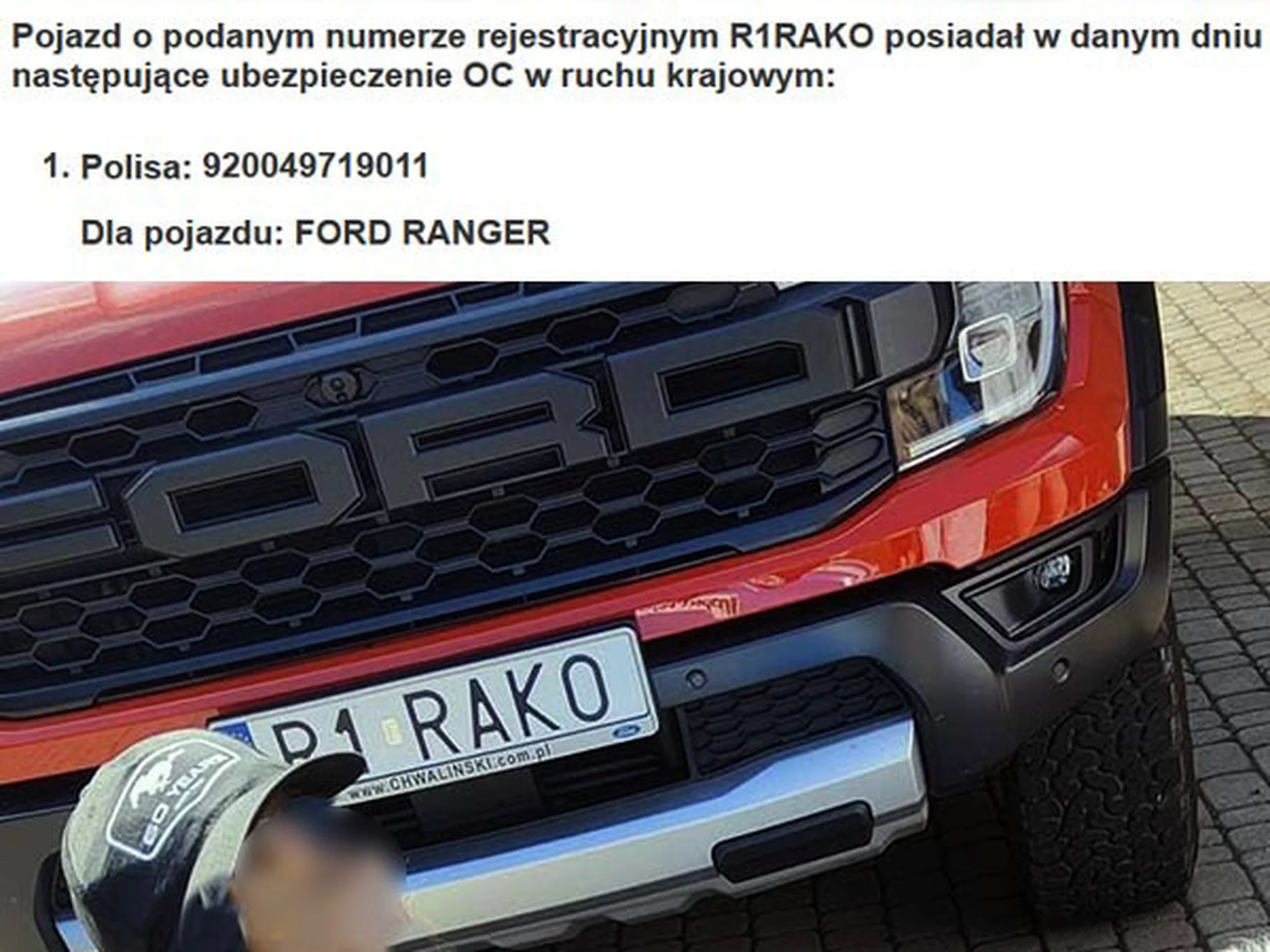 Fajny numer, blacha R1 RAKO