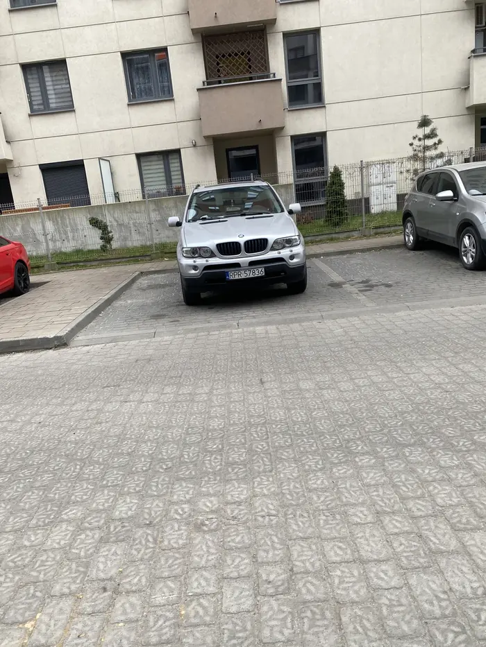 Ciężki przypadek upośledzenia umysłowego. Zastanawiające, w jaki sposób zdał egzamin na prawo jazdy, skoro nie potrafi zaparkować nie zajmując dwóch miejsc.