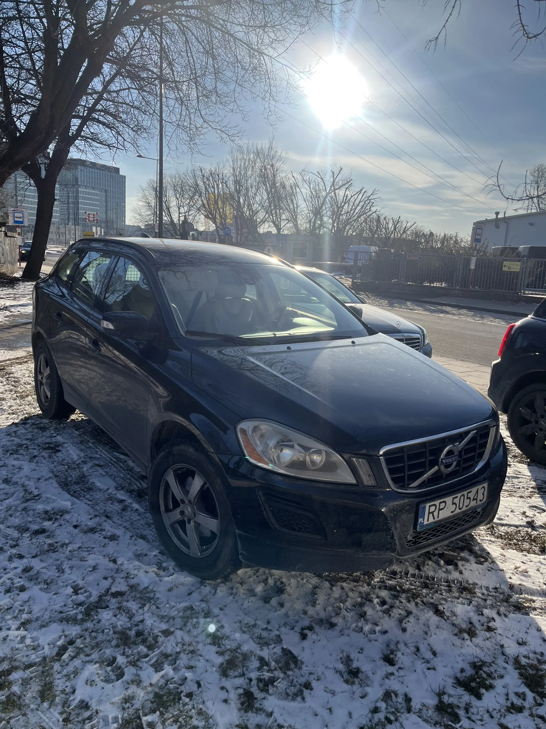 Przyjeżdża do Warszawy i parkuje na miejskiej zieleni.