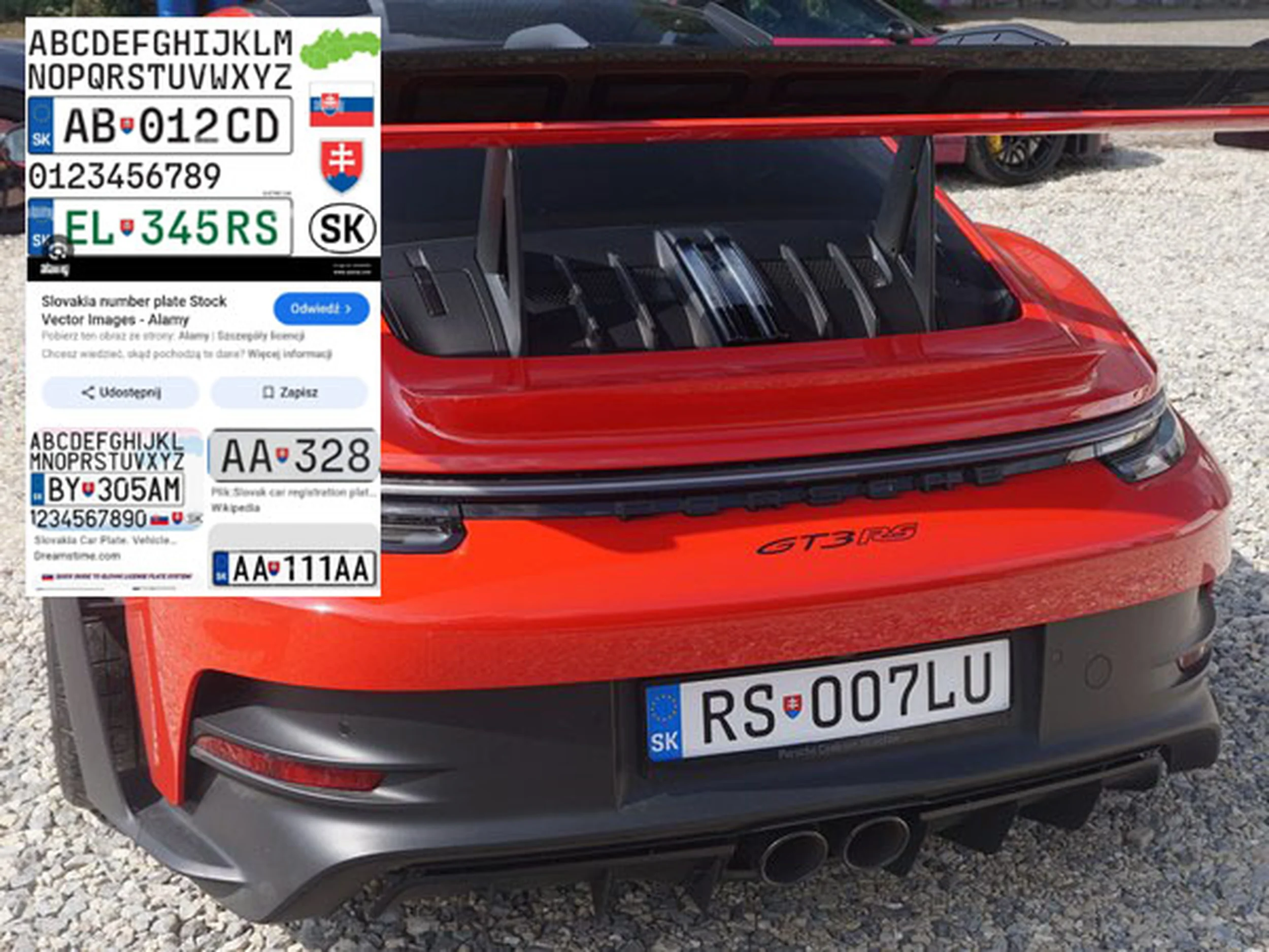 Fajny numer, blacha RS OO7LU