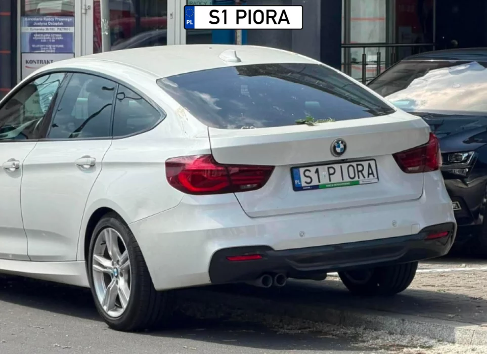 S1 PIORA - numer rejestracyjny