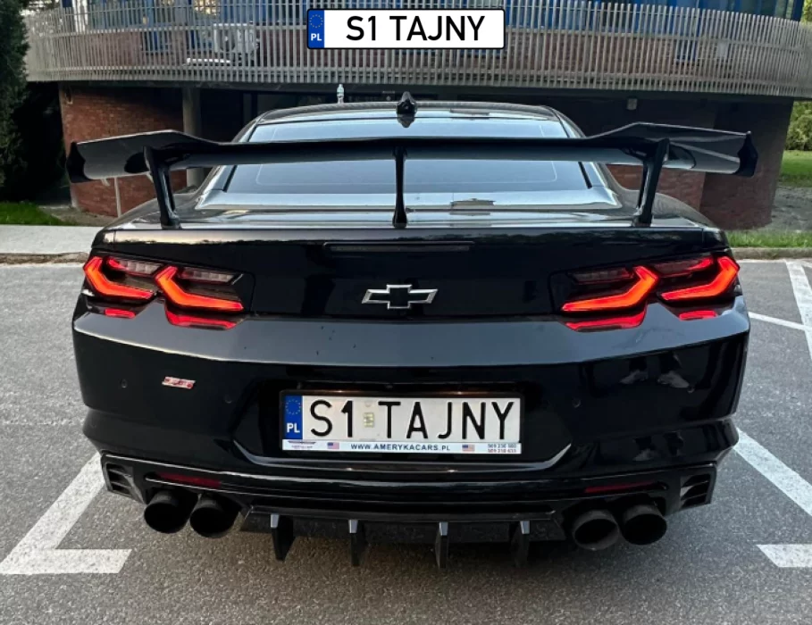 S1 TAJNY - numer rejestracyjny