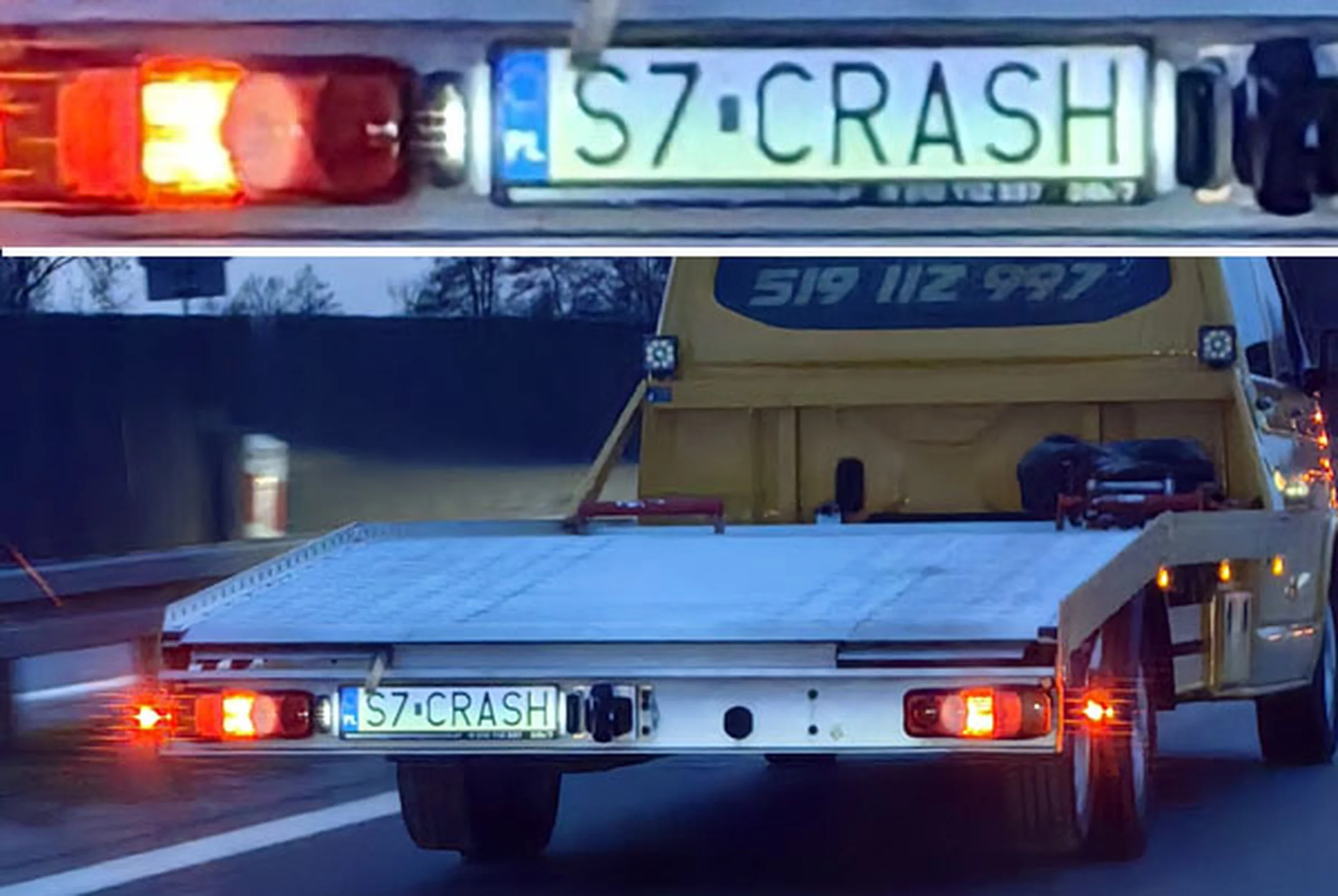 Fajny numer, blacha S7 CRASH