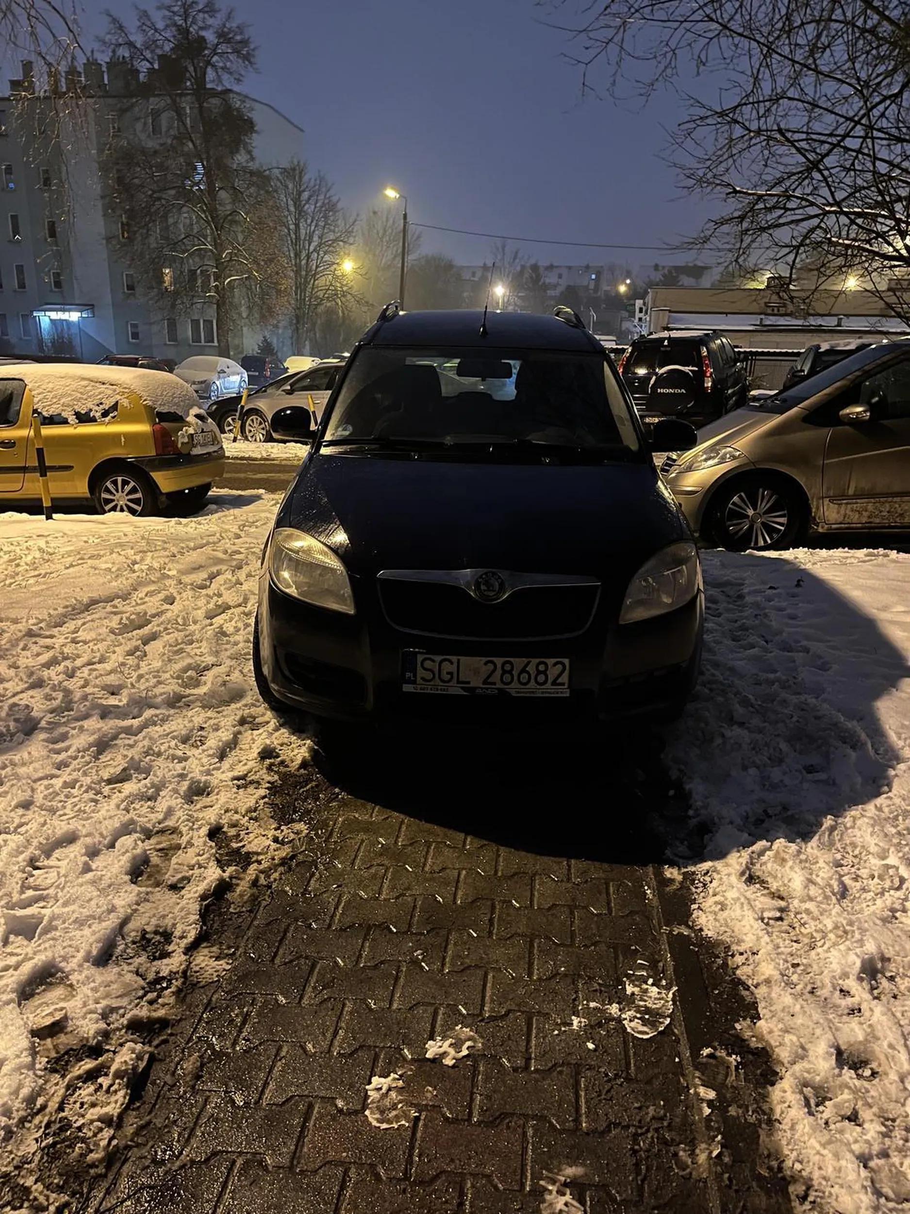 Takie tam. Mistrz parkowania na chodniku.