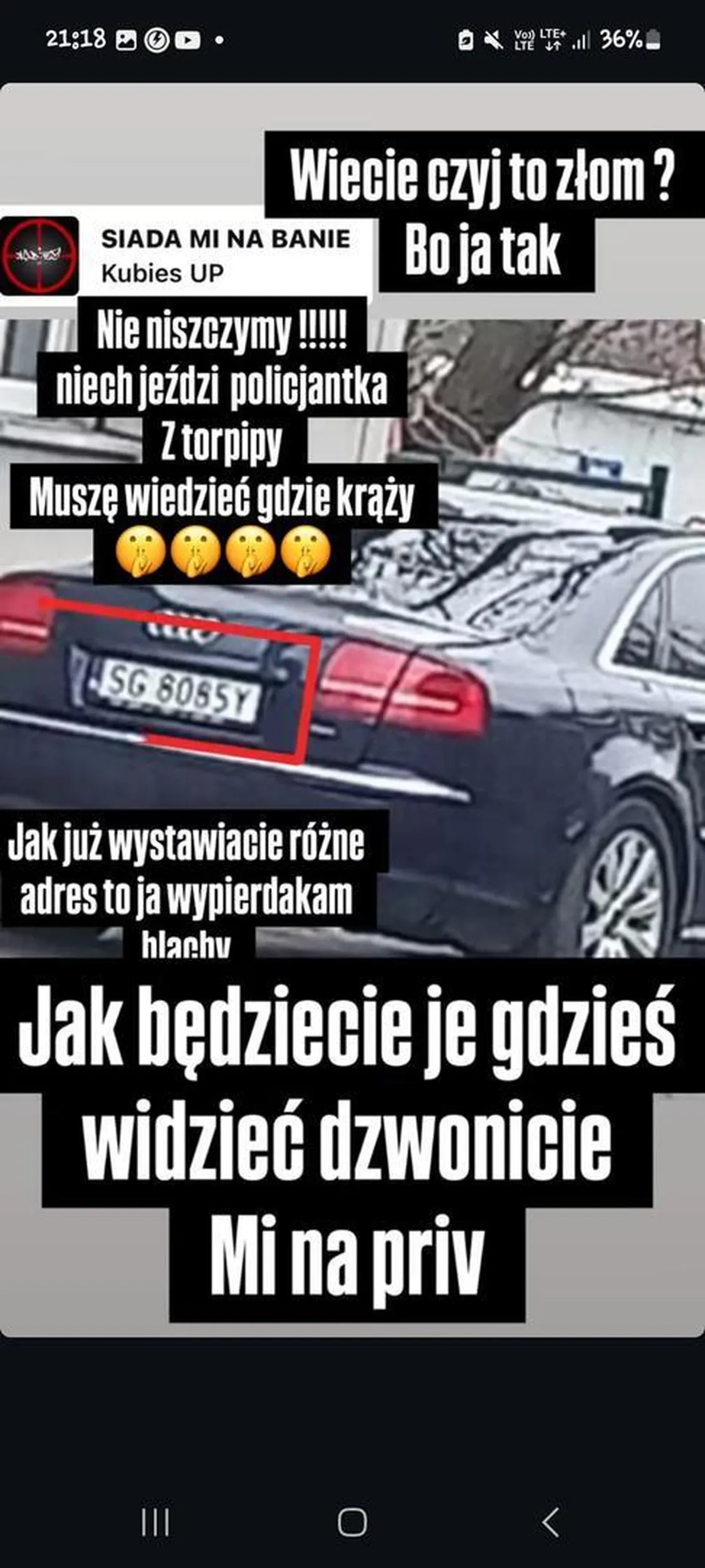 Bieniu już go namierza