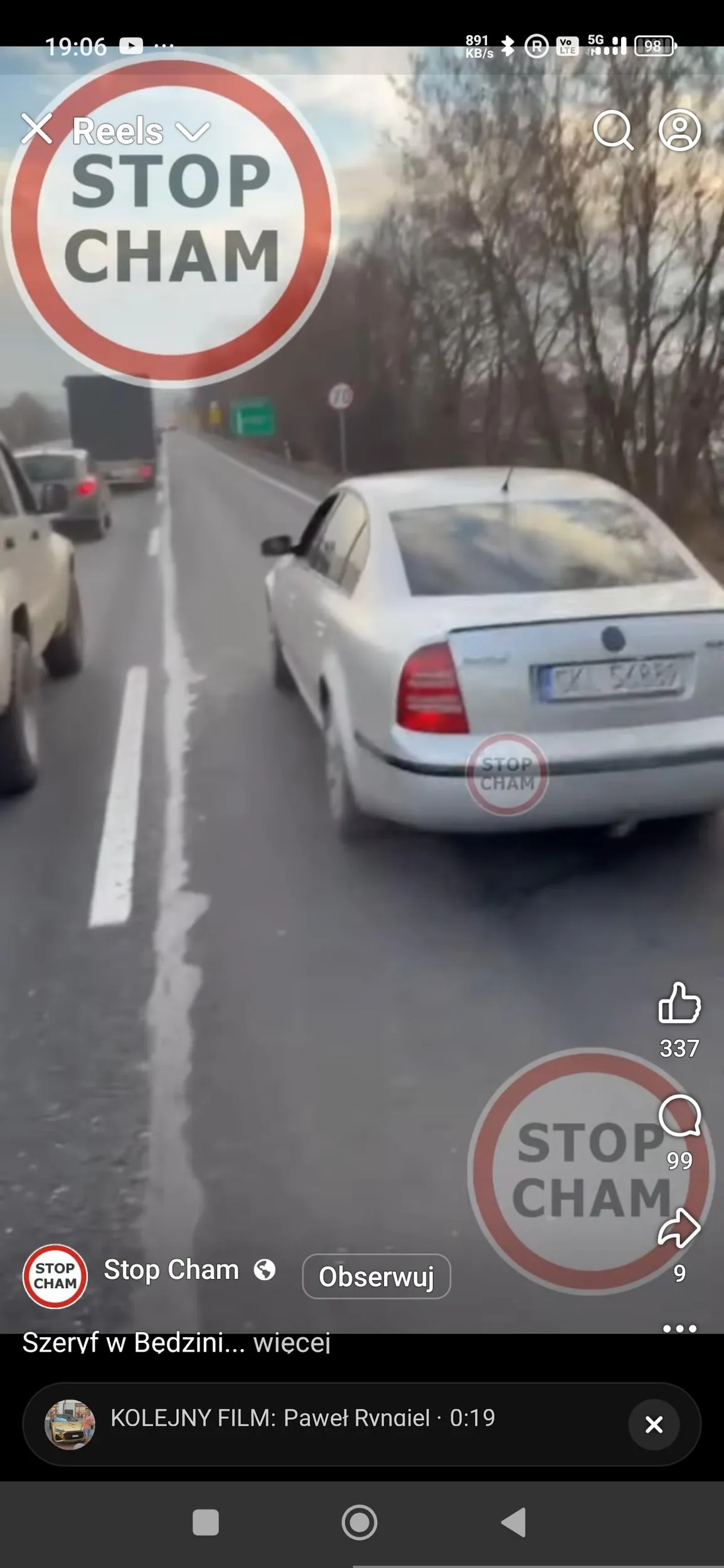 Wielki pan szeryf co blokuje innych