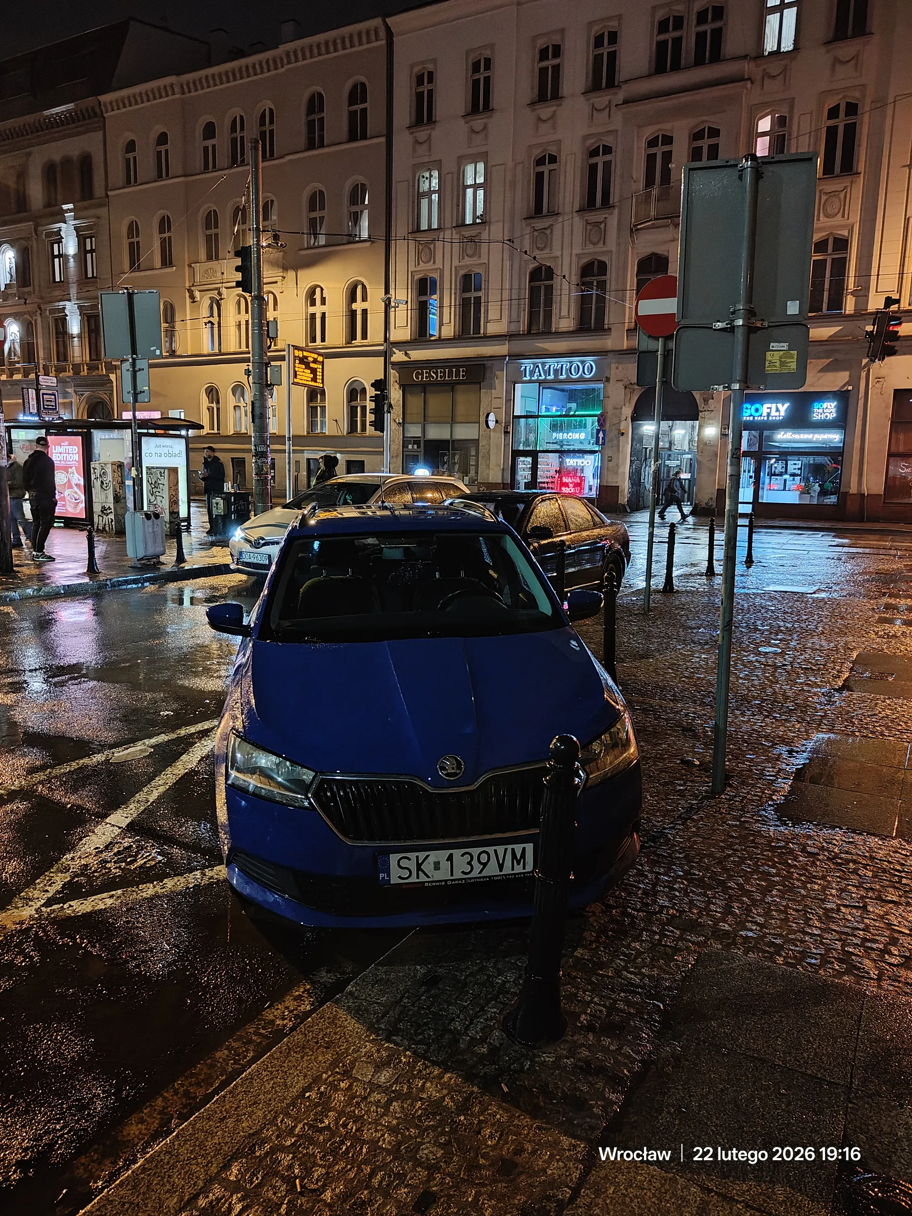 Blokowanie parkingu dla EV
