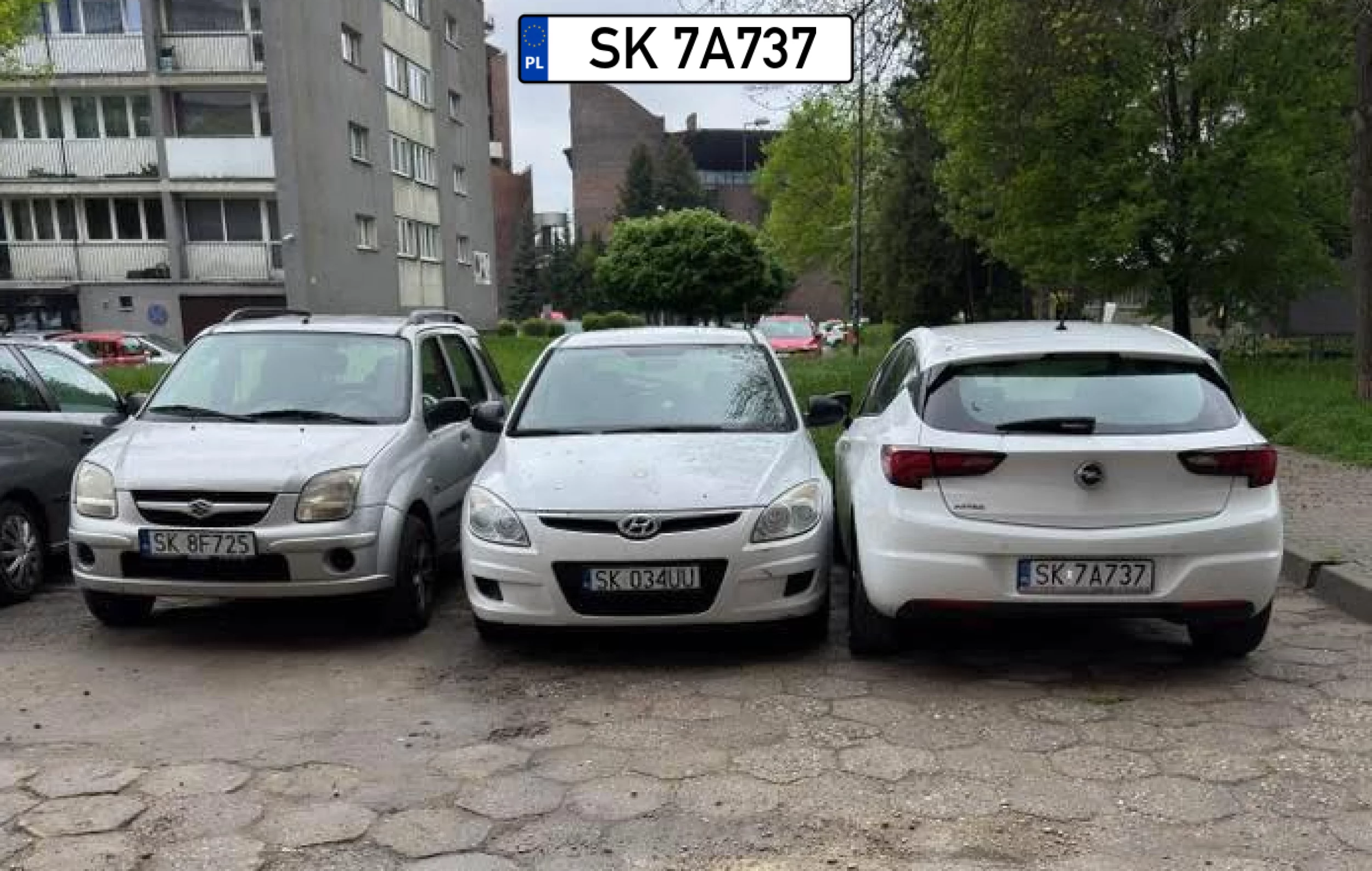 Który burak dał ciała? SK 8F725 Suzuki, SK 034UU Hundai, SK 7A737 Opel