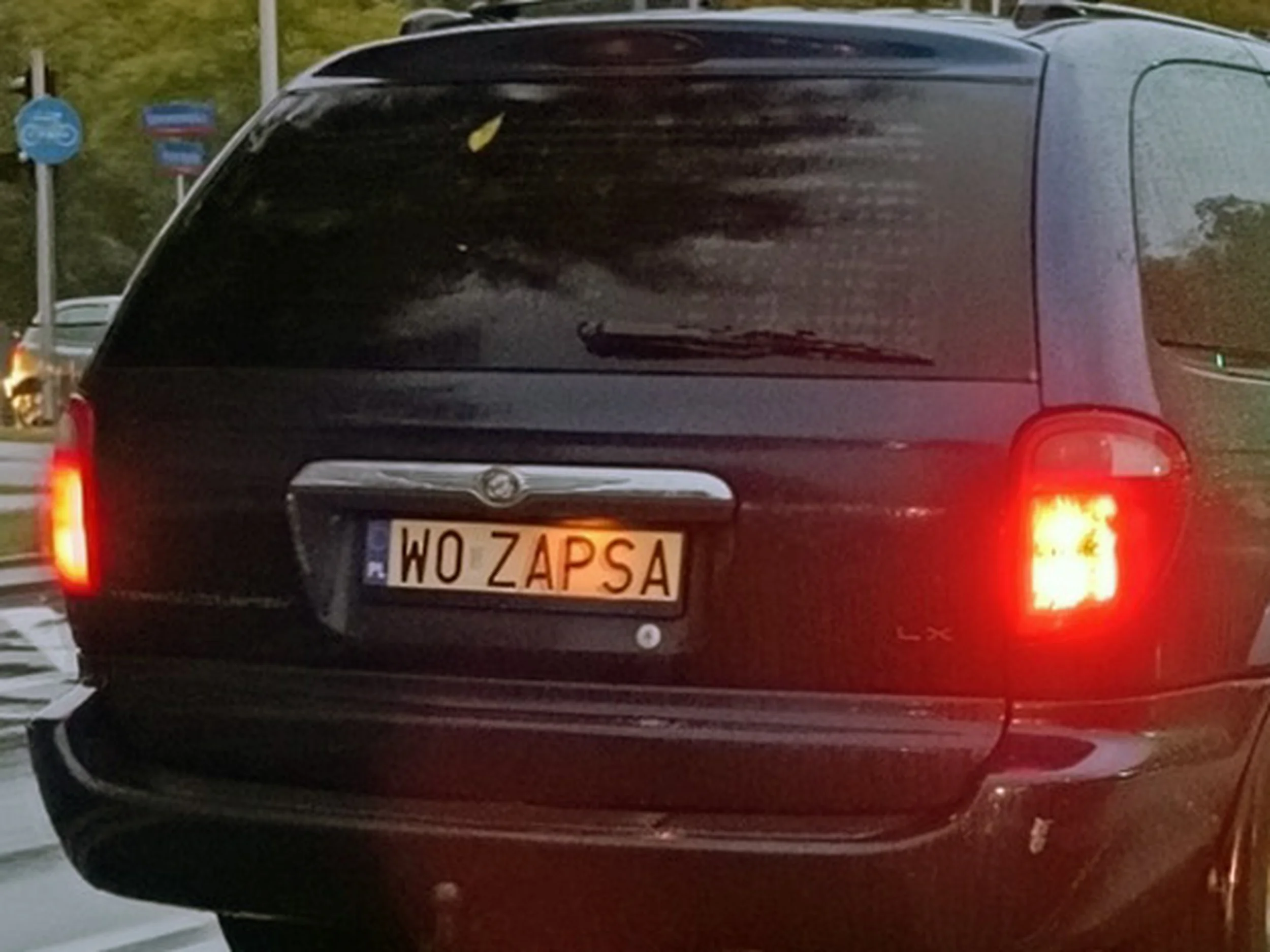 Fajny numer, blacha W0 ZAPSA