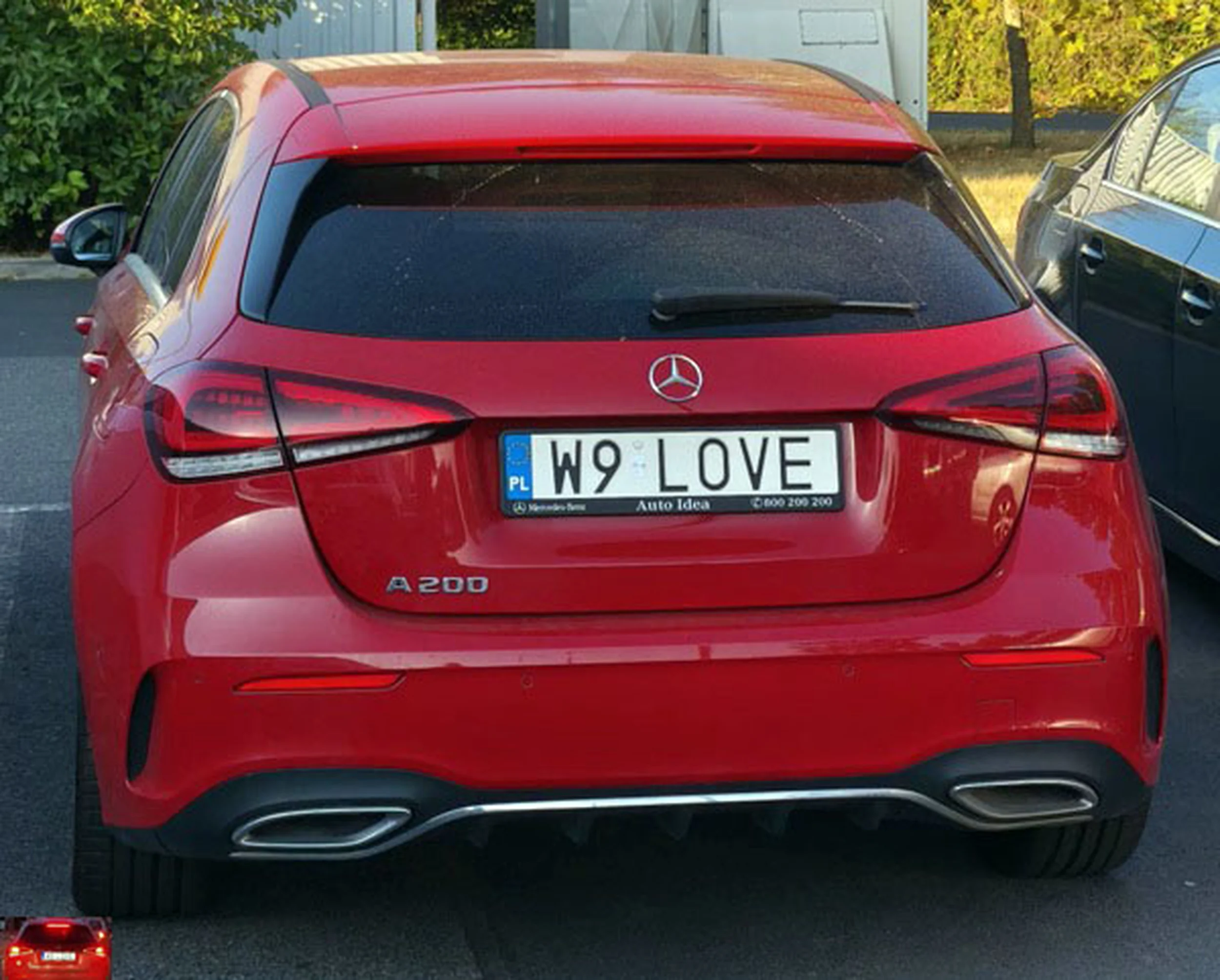 Fajny numer, blacha W9 LOVE