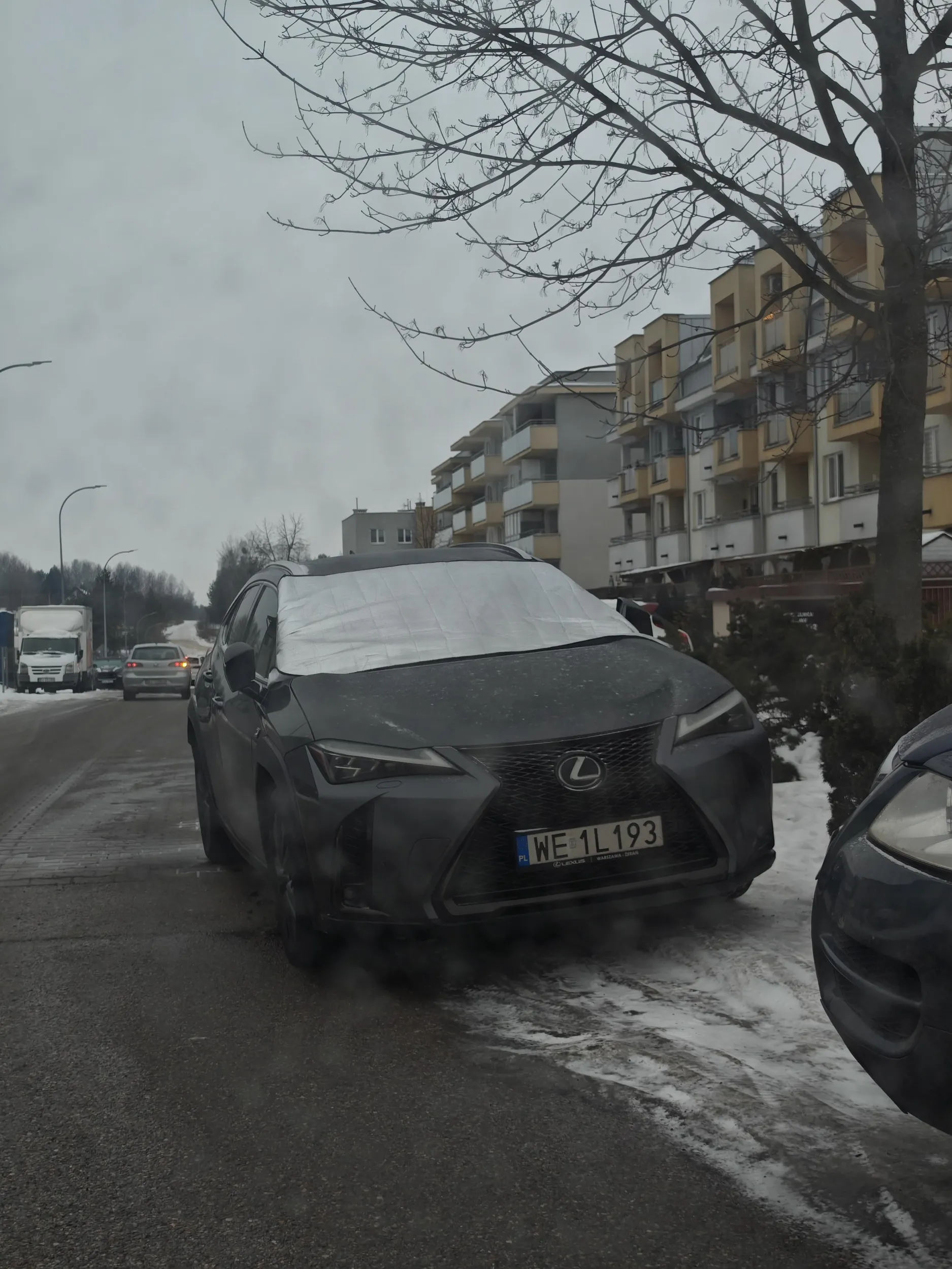 Brak słów na takie parkowanie. Baran. Po prostu baran.