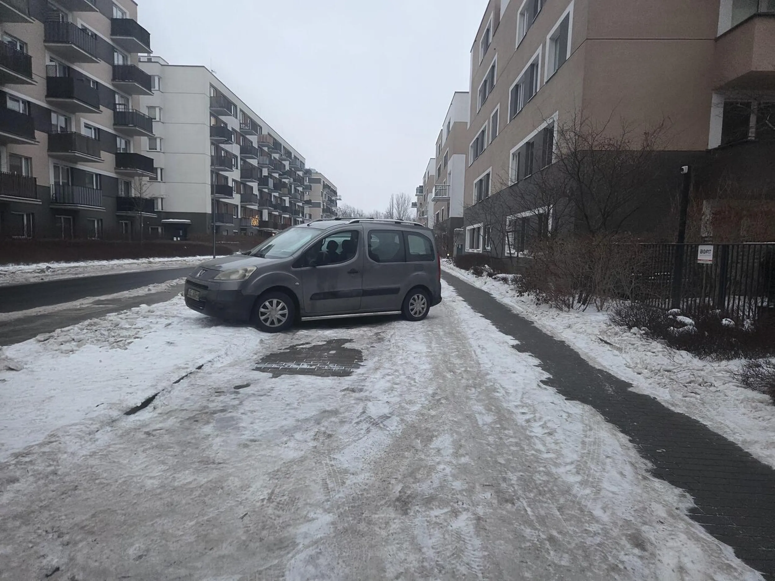 Stanie ku... na srodku dodatkowo na trawniku nich sie inn martwia jak mu sztucja przyta. Warszawska elyta