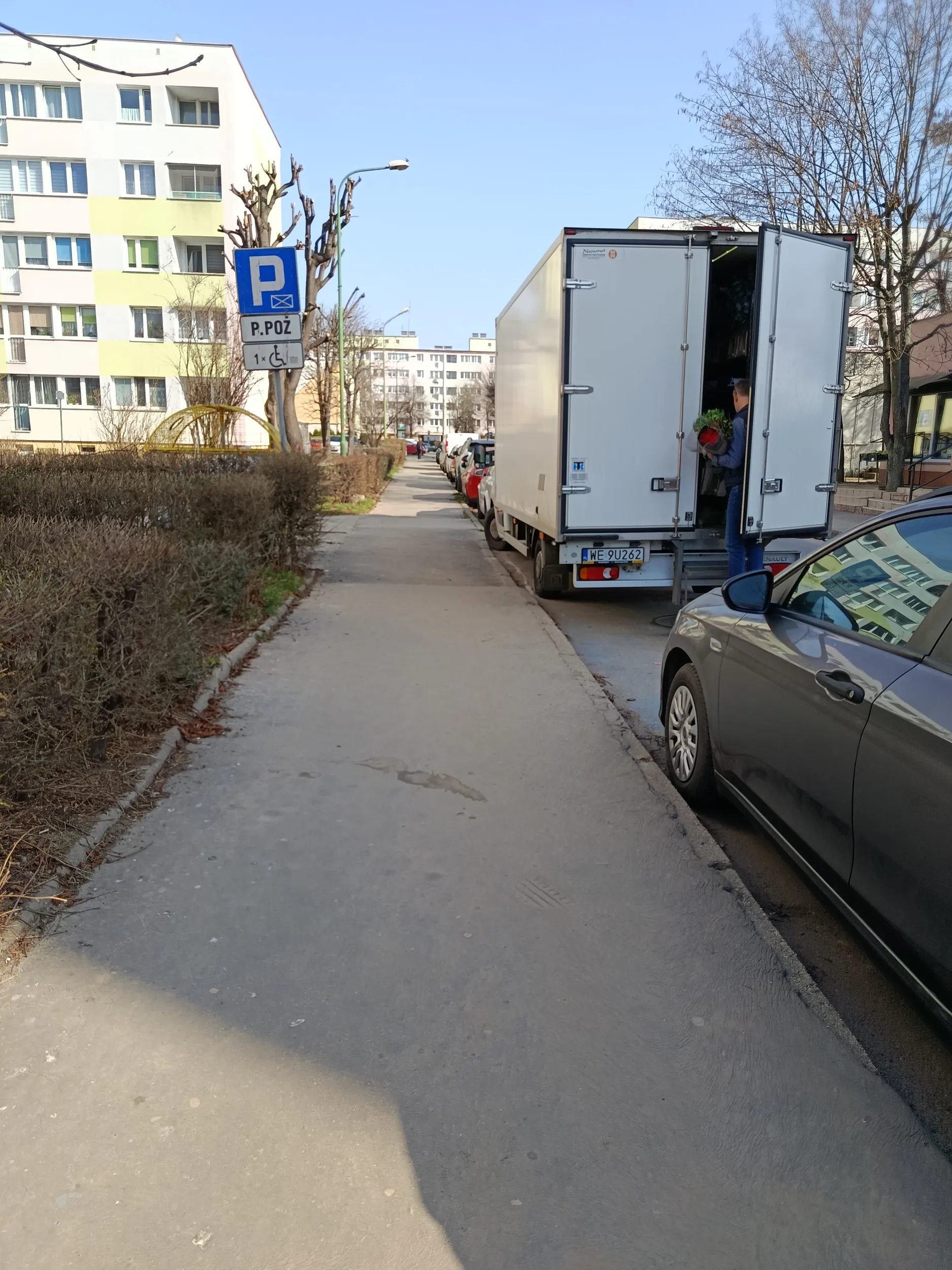 Standardowo na kopercie dla inwalidy