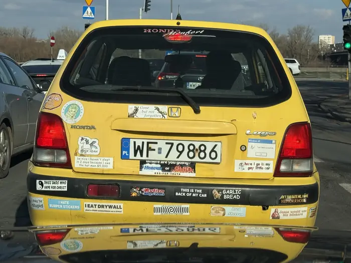 Cudo. Here i go in my gay little car