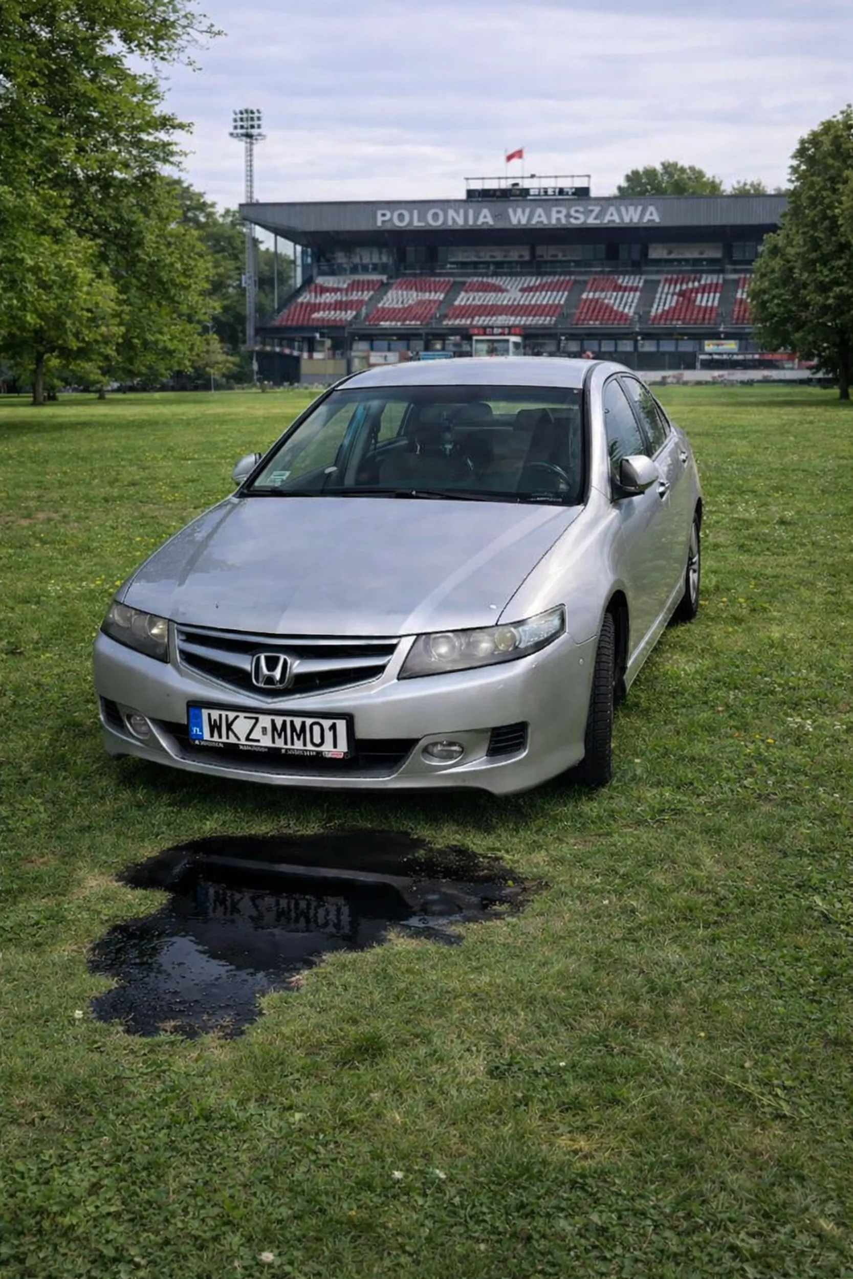 Polonisto jeden bierz swojego gruza i stawiaj pod stadionem swojej ukochanej drużyny a nie w parku olej wymieniasz !!!