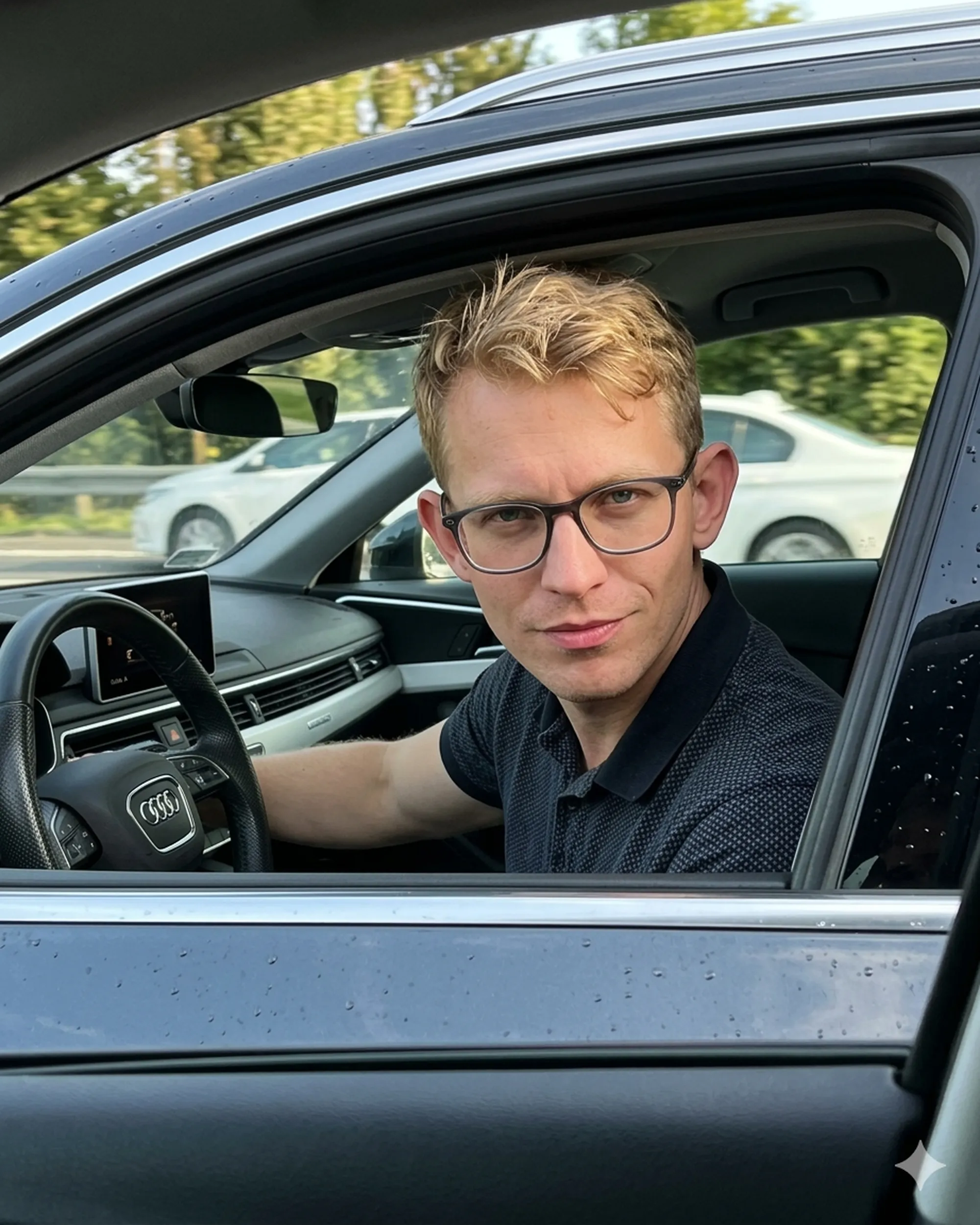 Jechałem ostatnio swoim sportowym bmw. Gdy wyprzedzałem samochod audi kierowca zaczął coś krzyczeć o trampolinach i dawaniu dupy. Nie jestem pewien tych słów które usłyszałem jednak jeśli masz ochote chętnie poskacze na trampolinach pozdrawiam