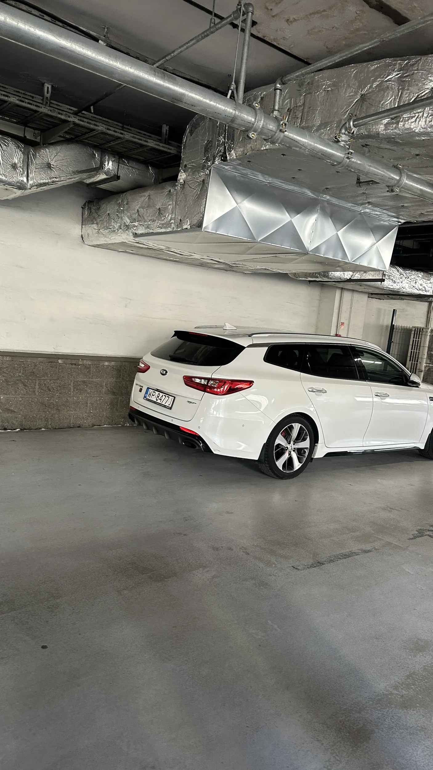 Nawet w wielkiej galerii handlowej gamoń nie umie zaparkować samochodu na miejscu parkingowym tylko na drodze