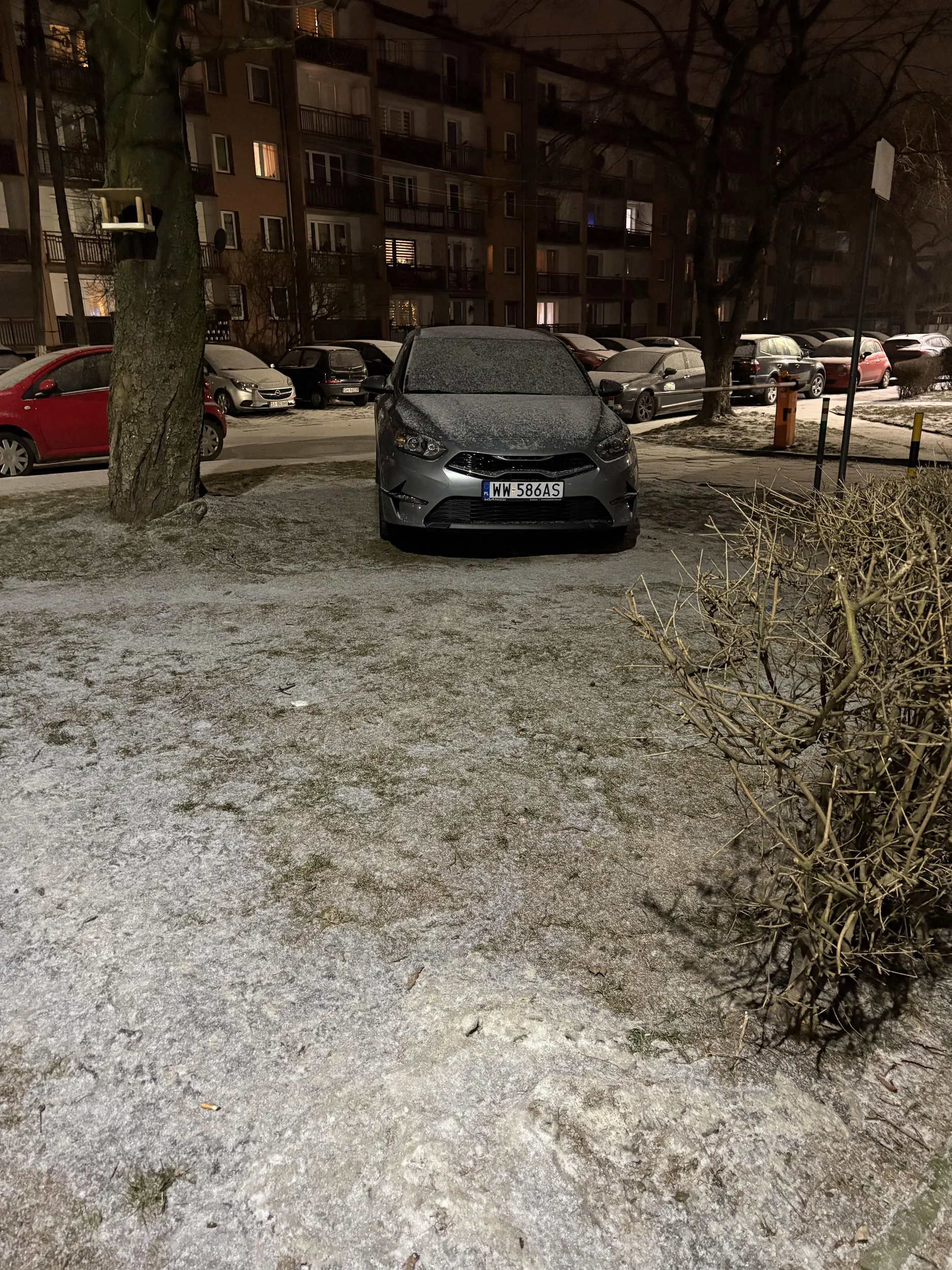 co to nie potrafi przejsć 50m tylko parkuje na trawniku