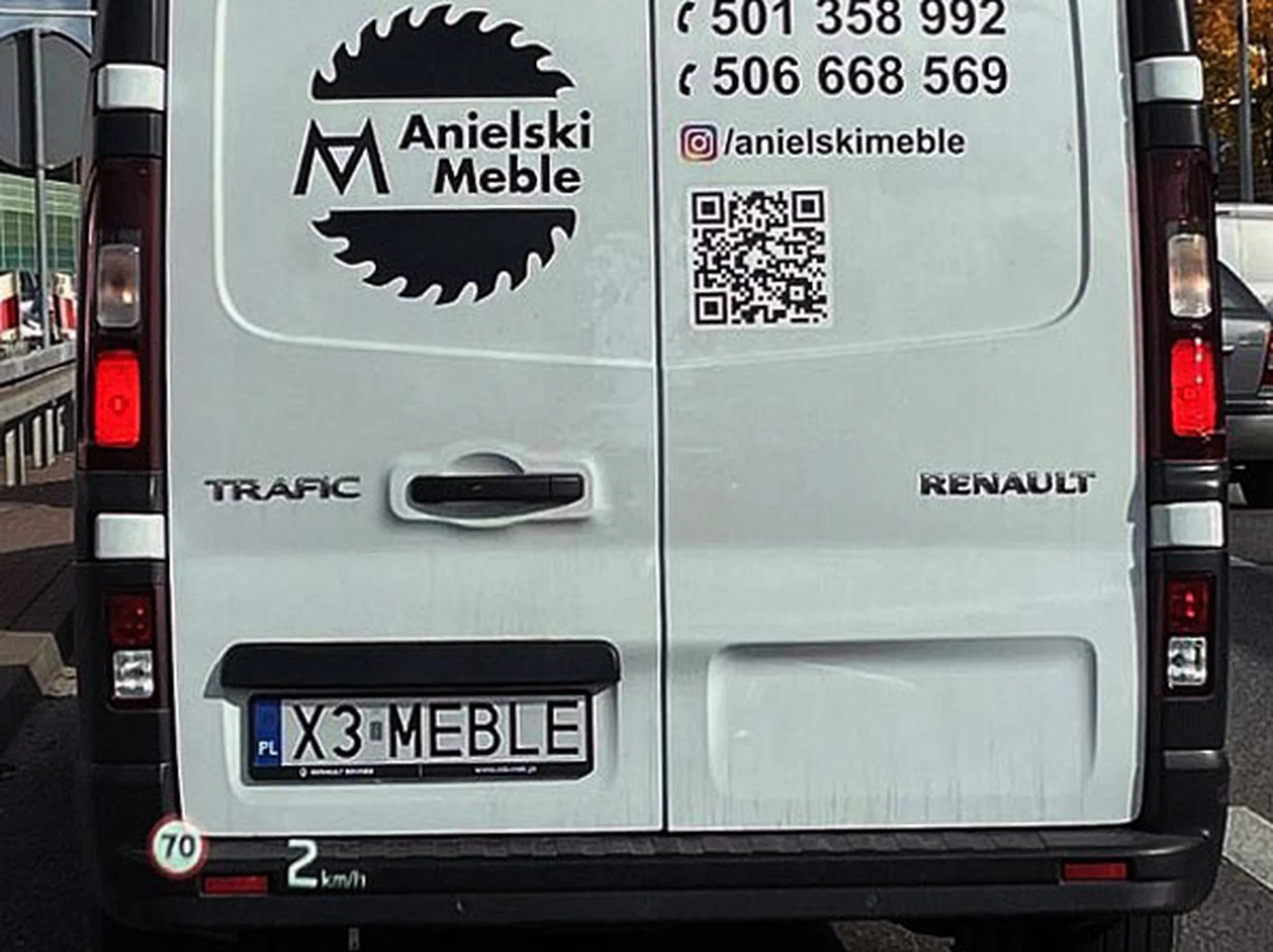 Fajny numer, blacha X3 MEBLE