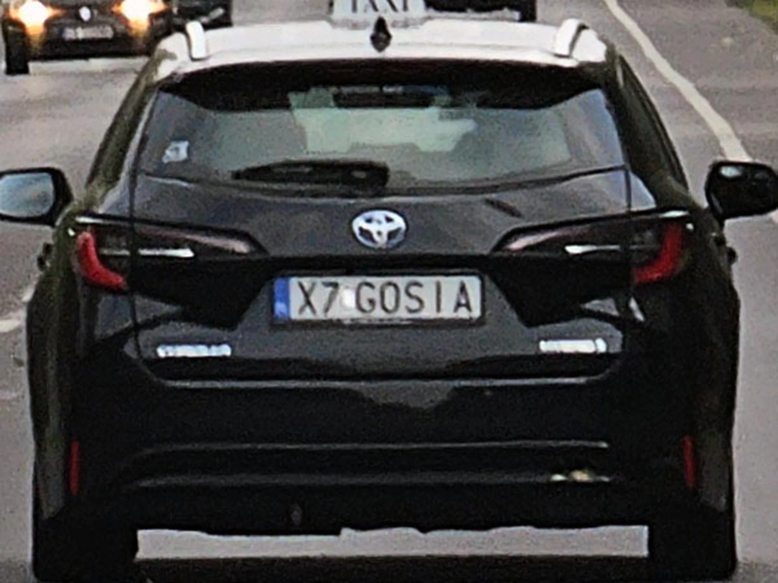 Fajny numer, blacha X7 GOSIA