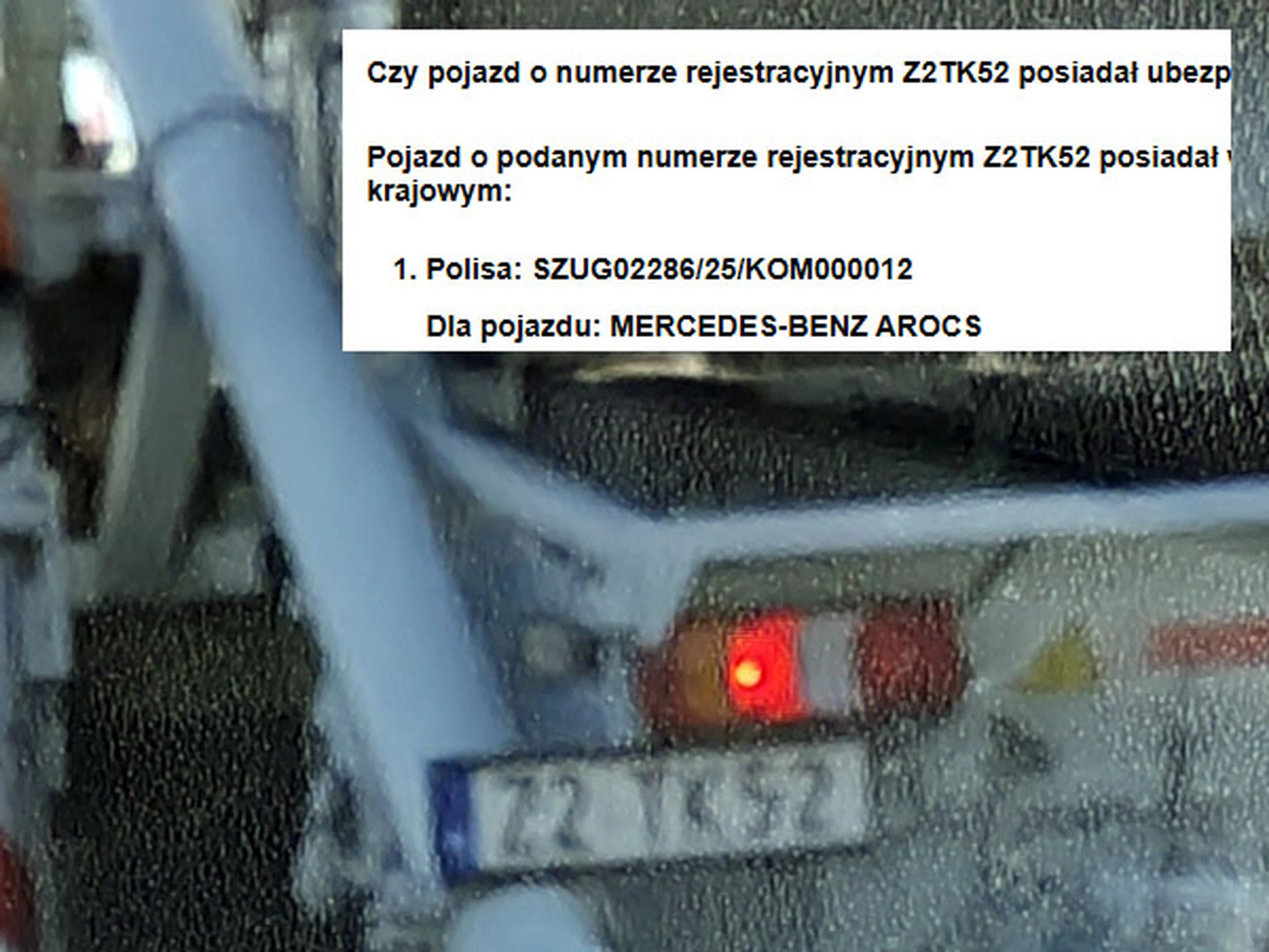 Fajny numer, blacha Z2 TK52