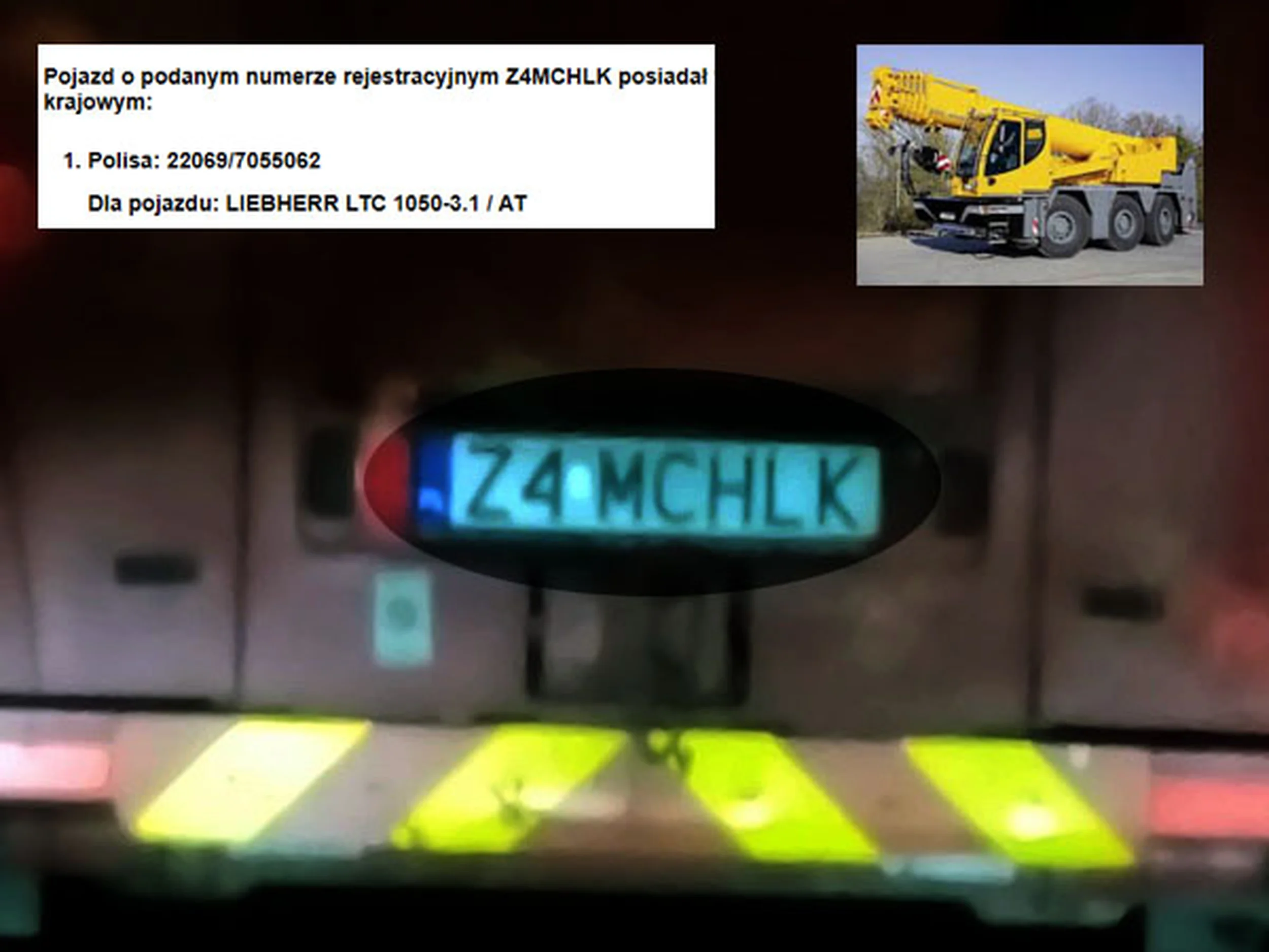 Fajny numer, blacha Z4 MCHLK