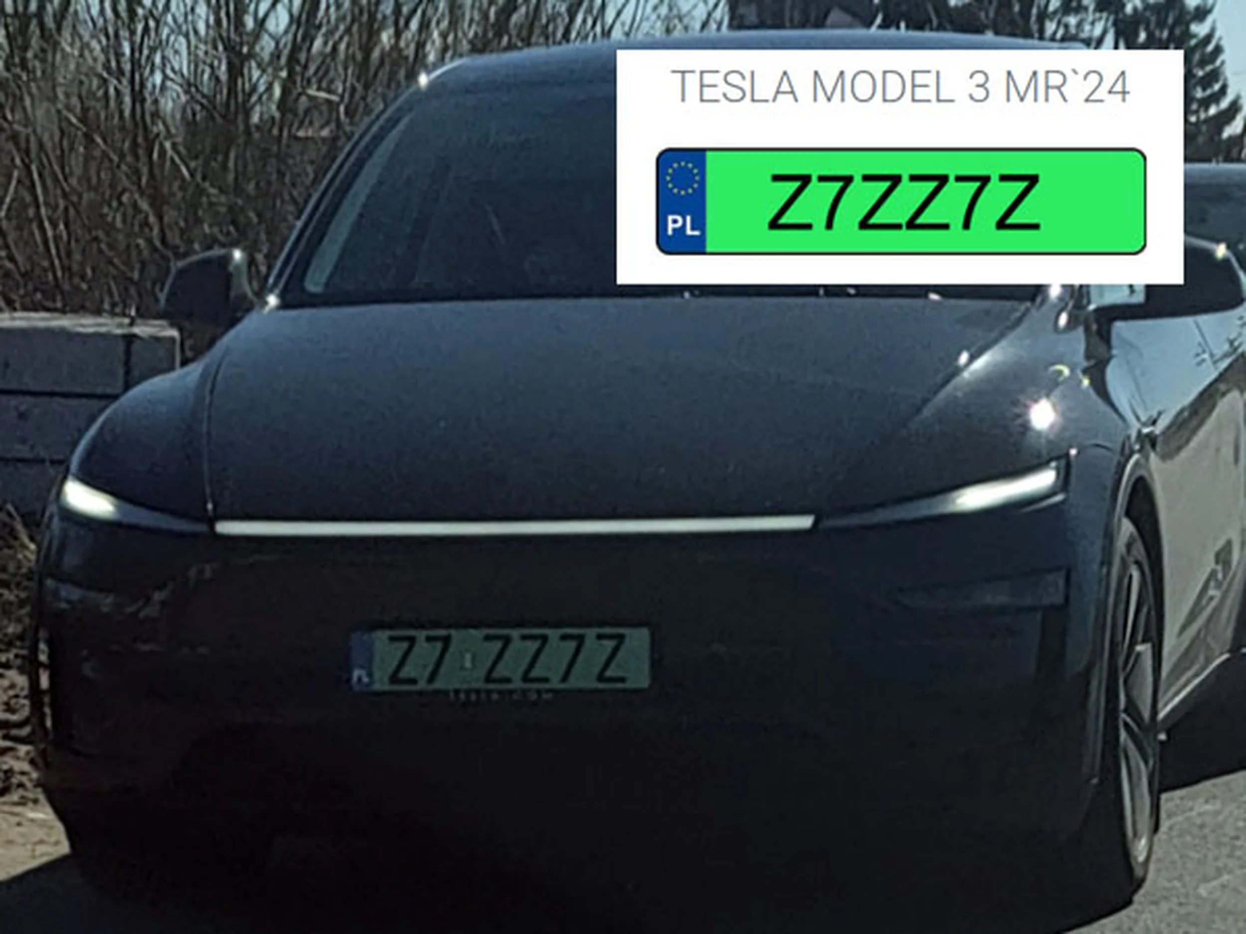 Fajny numer, blacha Z7 ZZ7Z